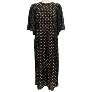Muveil Black / Tan Dot Dress
